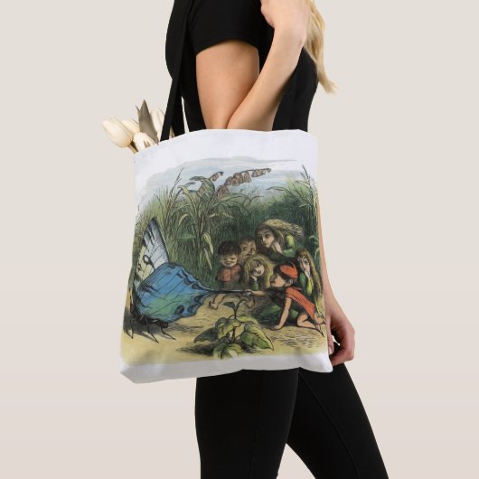 Vlinder Elf Artwork Leuke Elfen Vlinders Tote Bag (Dichtbij)
