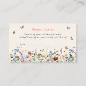 Vlinder en Baby shower van Floral Informatiekaartje (Voorkant)