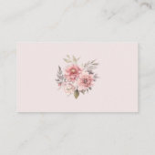 Vlinder en Bloem Baby shower Luier Raffle Informatiekaartje (Achterkant)