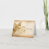 vlinder en bloem bedankkaart (Voorkant)