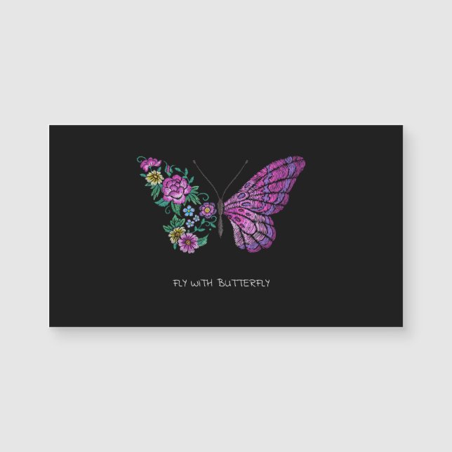 Vlinder en bloem bloemenvlinders vleugels uit (Voorkant)