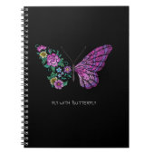 Vlinder en bloem bloemenvlinders vleugels uit notitieboek (Voorkant)