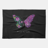 Vlinder en bloem bloemenvlinders vleugels uit theedoek (Horizontaal)