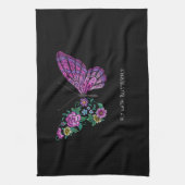 Vlinder en bloem bloemenvlinders vleugels uit theedoek (Verticaal)