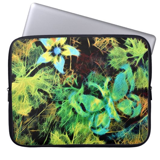 Vlinder en Bloem Rodilius Laptop Sleeve (Voorkant)
