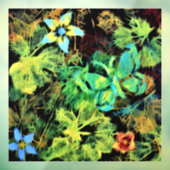 Vlinder en bloem Rodilius Raamsticker (Vel 3)