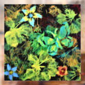 Vlinder en bloem Rodilius Raamsticker (Vel 2)