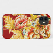  vlinder en bloemen Case-Mate iPhone case (Achterkant (horizontaal))