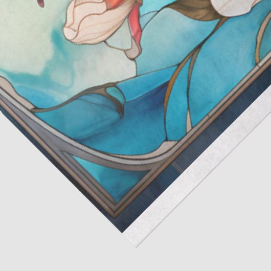 Vlinder en Bloemen Découpage Tissue Paper Tissuepapier (Detail)