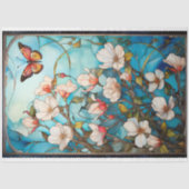 Vlinder en Bloemen Découpage Tissue Paper Tissuepapier (Voorkant)