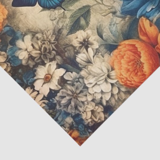  Vlinder en Bloemen Decoupage Tissuepapier (Detail)
