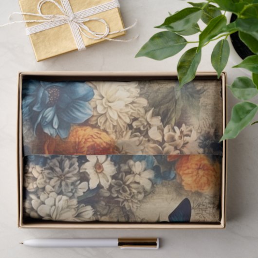  Vlinder en Bloemen Decoupage Tissuepapier (Geschenk)