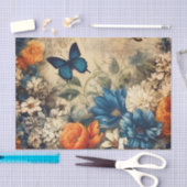  Vlinder en Bloemen Decoupage Tissuepapier (Craft)