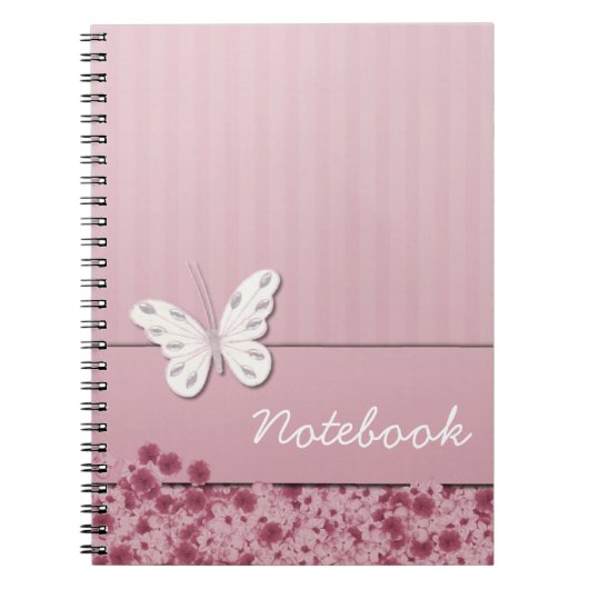 Vlinder en Bloemen Notitieboek (Voorkant)