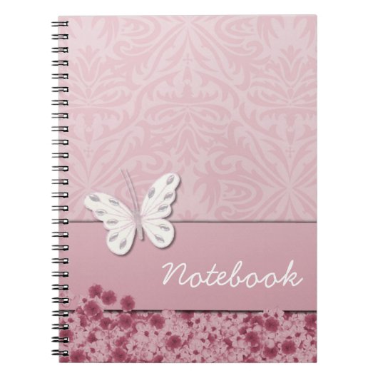 Vlinder en Bloemen Notitieboek (Voorkant)