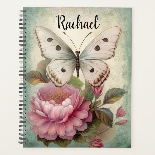  vlinder en bloemen planner (Voorkant)