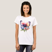 Vlinder en Bloemen T-shirt (Voorkant volledig)