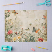 vlinder- en bloemenpapier tissuepapier (Craft)