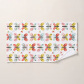 Vlinder- en bloempatroon bad handdoek (Handdoek)