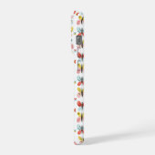 Vlinder- en bloempatroon iPhone hoesje (Linkerkant)