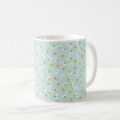 Vlinder- en bloempatroon  koffiemok (Voorkant rechts)