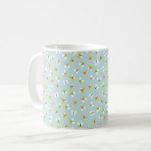Vlinder- en bloempatroon  koffiemok (Voorkant links)