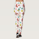 Vlinder- en bloempatroon leggings (Achterkant)