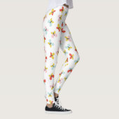 Vlinder- en bloempatroon leggings (Rechts)