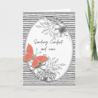 Vlinder en Botanicals Condoleance 