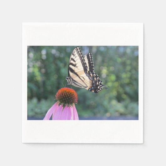 Vlinder en Coneflower Servet (Voorkant)