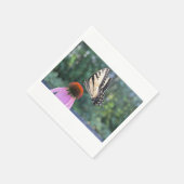 Vlinder en Coneflower Servet (Hoek)