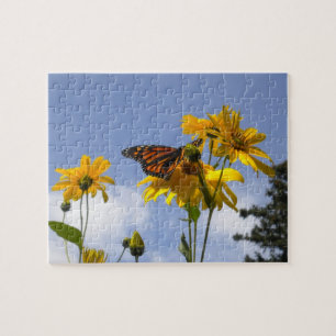 Vlinder en de Zonnebloem puzzel