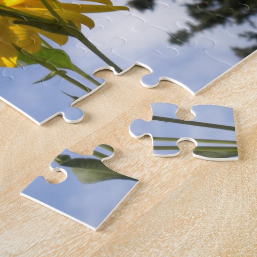 Vlinder en de Zonnebloem puzzel (Zijkant)