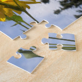 Vlinder en de Zonnebloem puzzel Legpuzzel (Zijkant)