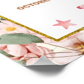 Vlinder en Dinosaurus gezamenlijke verjaardag Poster (Hoek)