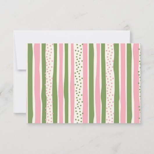 Vlinder en Dinosaurussen Gezamenlijke Verwant Bedankkaart (Achterkant)