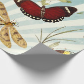 vlinder en dragonfly cadeaupapier (Hoek)