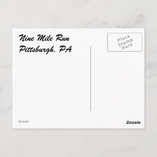 vlinder en druppel op 9 mijl briefkaart (Achterkant)