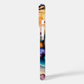 Vlinder en fantasie bloemen Case-Mate iPhone case (Achterkant / Links)