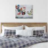 Vlinder en Feeënkoningin Vlinders Feeën Canvas Afdruk (Insitu (Slaapkamer))