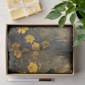  vlinder en gele bloemen ontkoppeling tissuepapier (Geschenk)