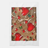 Vlinder en goud theedoek (Verticaal)