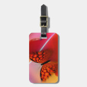 Vlinder en Harten Bagagelabel (Voorkant verticaal)