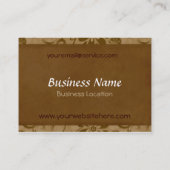 Vlinder en kralen visitekaartje (Achterkant)