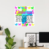 VLINDER EN KRUIS JEREMIA 29:11 POSTER (Thuiskantoor)