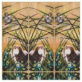 Vlinder en kwartel stof