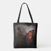 Vlinder en lieveheersbeestje tote bag (Achterkant)