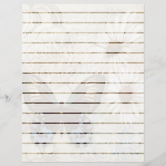 Vlinder en madeliefjes (Voorkant)