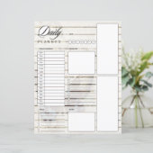 Vlinder en madeliefjes dagelijkse planner (Staand voorkant)