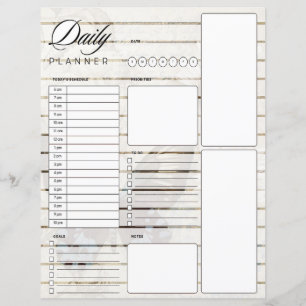 Vlinder en madeliefjes dagelijkse planner